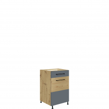 Szafka dolna stojąca 1 szuflada 1 drzwi 45 cm IG-3D INFINITY GRAY Podstawowe