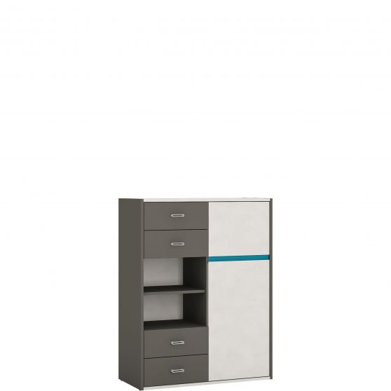 Wysoka komoda z regałem ALIK01 ALIEN Podstawowe