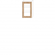 Szafka górna wisząca z witryną 1 drzwi WS.. ZOYA Podstawowe (1)