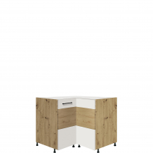 Szafka dolna stojąca narożna 1 drzwi 16D INFINITY WHITE Podstawowe