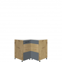 Szafka dolna stojąca narożna 1 drzwi 16D INFINITY GRAY Podstawowe