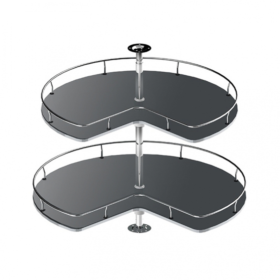 Półka obrotowa do DRP90 chrom/grafit Podstawowe