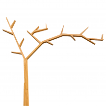 Regał drzewo drewniany sosnowy Lewy PK704 RUSTIKAL Podstawowe