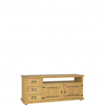 Szafka RTV drewniana sosnowa RV703 RUSTIKAL Podstawowe (1)