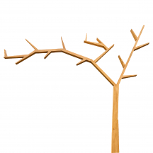 Regał drzewo drewniany sosnowy Prawy PK704 RUSTIKAL Podstawowe