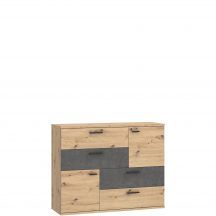 Komoda SKIVE SKVK46-C752 Beton Ciemny Podstawowe