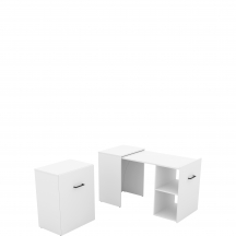 Biurko rozsuwane 2497LV03 TYP-03 SMART Biały Mat Podstawowe