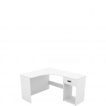 Biurko narożne CORNER z szufladą Biały Mat 2497LU03 TYP-03 Podstawowe