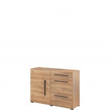 Komoda mała 1 drzwi 3 szuflady Dąb Grandson 24KZFJ45 TYP-45 TULSA Podstawowe