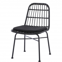 Krzesło metalowe K-401 Czarne Podstawowe