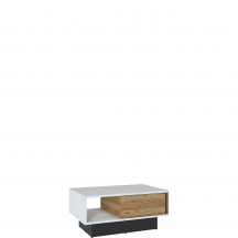 Ława 1S MWTT01 Biały Alpejski / Dąb Catania / Czarny Mat Podstawowe