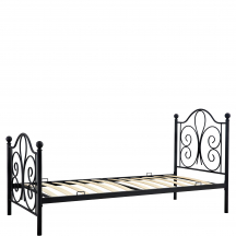 PANAMA 90 czarny Halmar Łóżko metalowe Podstawowe