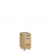 Szafka dolna stojąca 3 szuflady D40S3 LANGEN Podstawowe (2)