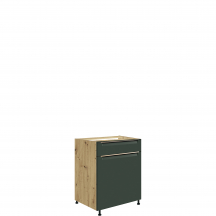 Szafka dolna stojąca 1 szuflada 1 drzwi 60 cm GLA-5D GLAMOUR GREEN Podstawowe