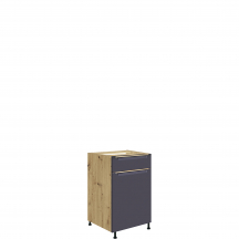Szafka dolna stojąca 1 szuflada 1 drzwi 45 cm GLA-3D GLAMOUR BLUE Podstawowe