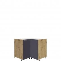 Szafka dolna stojąca narożna 1 drzwi GLA-16D GLAMOUR BLUE Podstawowe