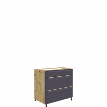 Szafka dolna stojąca 3 szuflady 80 cm GLA-22D GLAMOUR BLUE Podstawowe