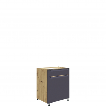 Szafka dolna stojąca 1 szuflada 1 drzwi 60 cm GLA-5D GLAMOUR BLUE Podstawowe