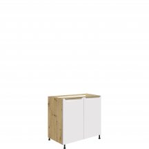 Szafka pod zlewozmywak 2 drzwi 80 cm GLA-12D GLAMOUR WHITE Podstawowe