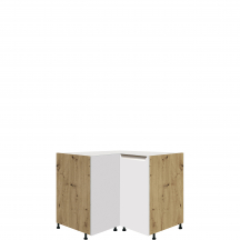 Szafka dolna stojąca narożna 1 drzwi GLA-16D GLAMOUR WHITE Podstawowe