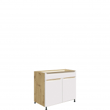 Szafka dolna stojąca 1 szuflada 2 drzwi 90 cm GLA-7D GLAMOUR WHITE Podstawowe