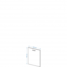 Front do zmywarki z panelem ukrytym FZ 60 B ELIN Szkic