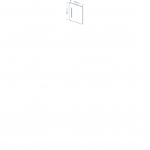 Panel boczny zakończeniowy górny 36/30 ELIN Szkic