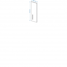Panel boczny zakończeniowy górny 72/30 ELIN Szkic