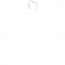 Panel boczny zakończeniowy górny 36/56 ELIN Szkic