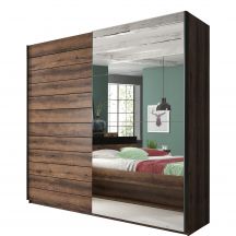 Szafa dwudrzwiowa z lustrem 221 cm Dąb Monastery 22ZB1678 TYP-78 BETA Podstawowe