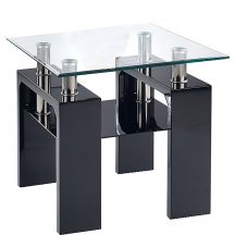 DIANA H KWADRAT czarny Halmar Ława lakierowana Podstawowe