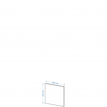 Front do zmywarki z panelem odkrytym FZ 60 A BLANKA Szkic