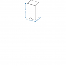 Szafka górna wisząca W 4/72 BLANKA Szkic