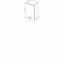 Szafka górna wisząca W 45/72 BLANKA Szkic