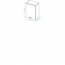 Szafka górna wisząca W 5/72 BLANKA Szkic