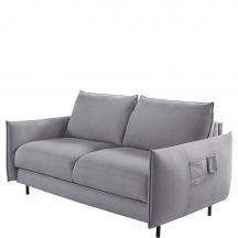 Sofa z funkcją spania 2F + kieszenie w bokach LUKKA Podstawowe