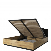 Łóżko 140 x 200 ze stelażem i pojemnikiem TYP-50 SIGMA Podstawowe (1)