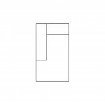 Segment REC/BK z pojemnikiem Lewy GOYA Szkic
