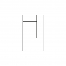 Segment REC/BK z pojemnikiem Prawy GOYA Szkic