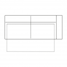 Segment 3F z funkcją spania Prawy GOYA Szkic