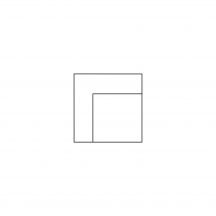 Element E narożny niski LEONARDO Szkic