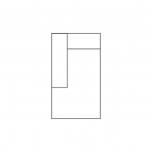 Segment REC/BK z pojemnikiem Lewy MIA Szkic