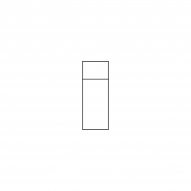 Element Moduł prostokątny z półką Standard MIA Szkic