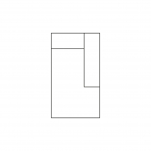 Segment REC/BK z pojemnikiem Prawy MIA Szkic