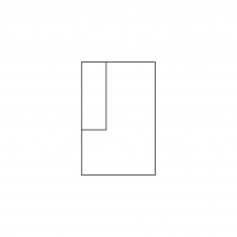 Segment 1,5HT/BK z pojemnikiem Lewy MIA Szkic