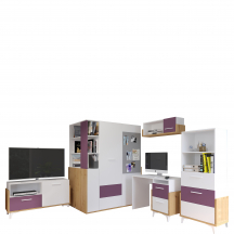 Zestaw mebli młodzieżowych 4 HEY Podstawowe (1)