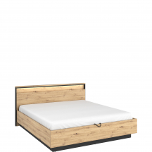 Łóżko 180 x 200 ze stelażem, pojemnikiem i oświetleniem QS-02(180) QUANT Podstawowe