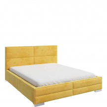 Łóżko tapicerowane 140 x 200 bez pojemnika SOZONTII Podstawowe