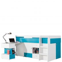 Łóżko piętrowe z biurkiem MO21 MOBI Podstawowe