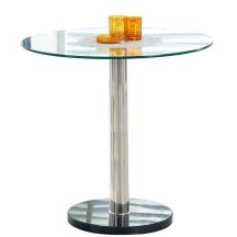 Stół okrągły 80x80x74 CYRYL ze szklanym blatem Podstawowe